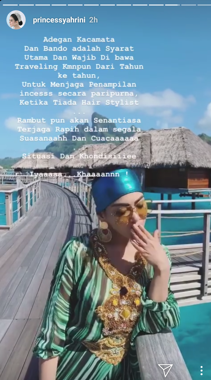 Syahrini bocorkan rahasia penampilannya selama liburan