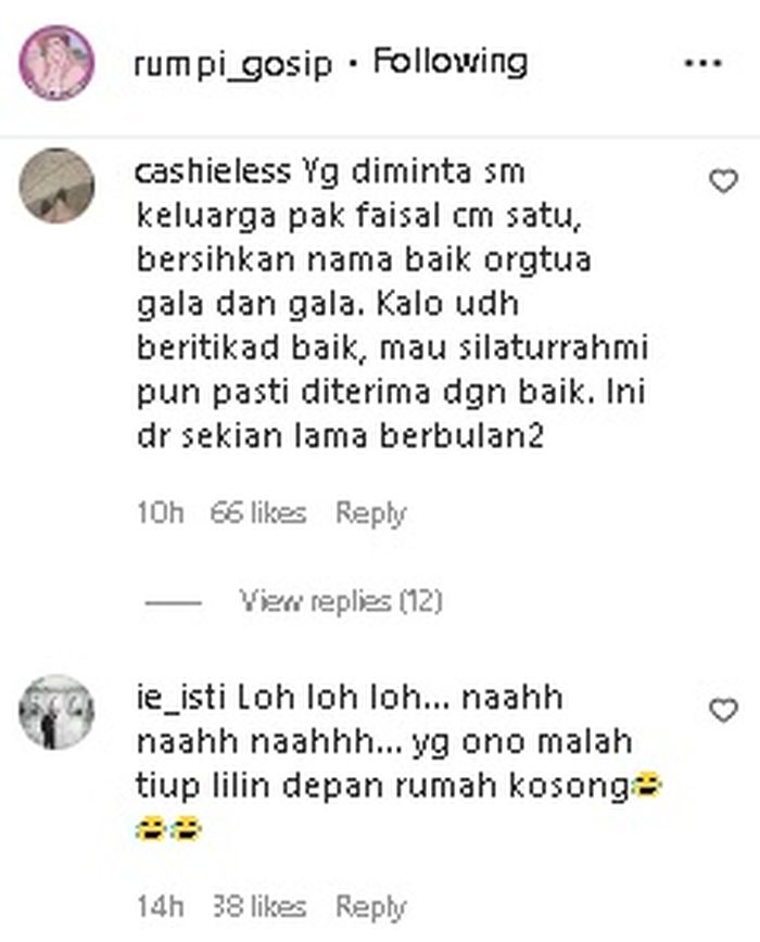 Komentar netizen tentang nasib Mayang yang berbeda dengan Chika.