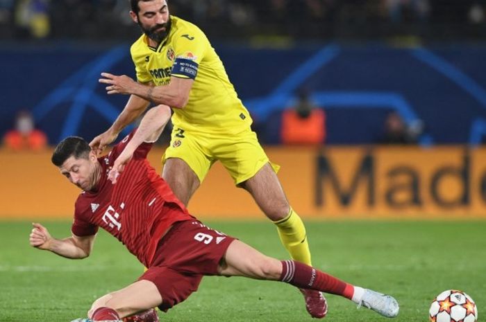 Duel Villarreal versus Bayern Muenchen dalam laga leg pertama perempat final Liga Champions di Estadio de la Ceramica, Rabu (6/4/2022) atau Kamis dini hari WIB