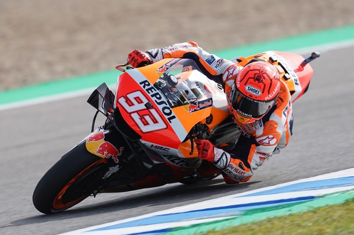 Marc Marquez tampil melempem di MotoGP Spanyol 2021.