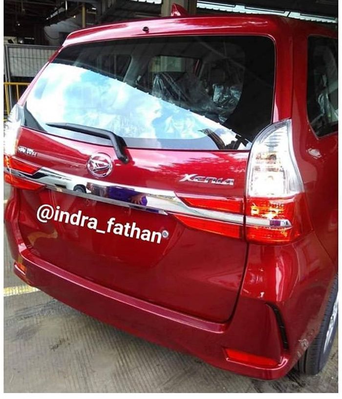 Facelift di bagian belakang Daihatsu Xenia 2019