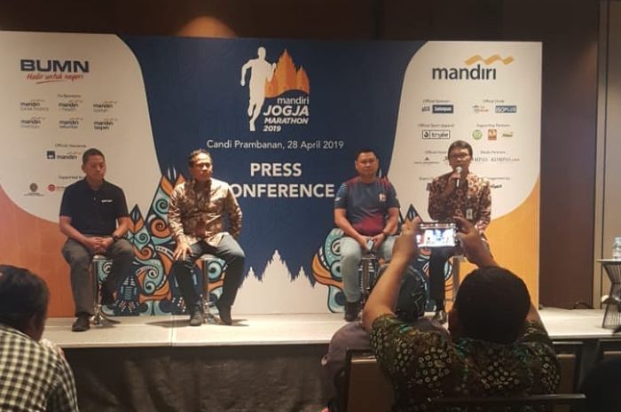 Suasana Press Conference Mandiri Jogja Marathon 2019, Kamis (4/4/2019)