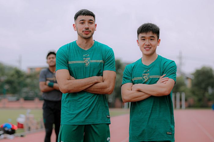 Persebaya kedatangan dua pemain trial berlabel Eropa, George Brown (kiri) dan Sebastian Ongkowijaya (kanan).