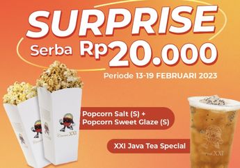 Promo Shopee Food, Jajan Popcorn dan Java Tea XXI Cafe Cuma Rp20.000!