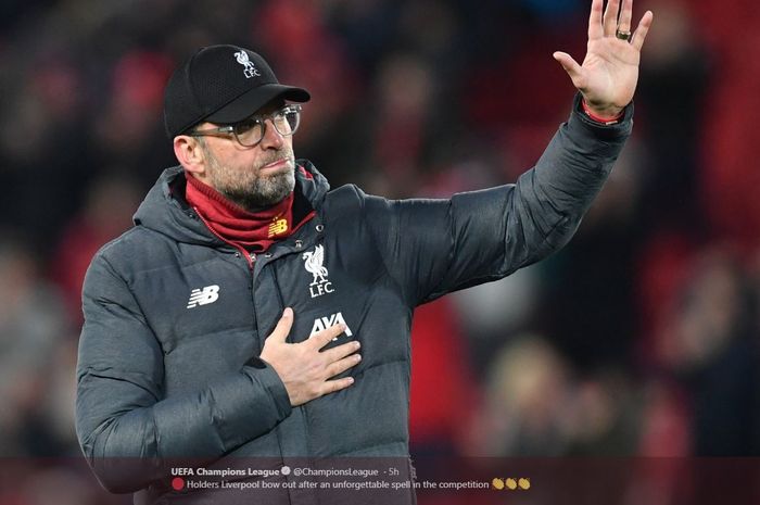 Reaksi pelatih Liverpool, Juergen Klopp.