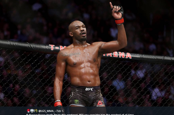 Mantan juara kelas berat ringan UFC, Jon Jones. 