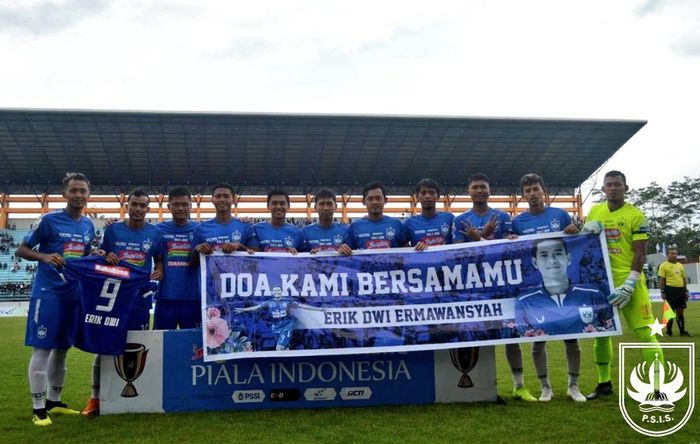Skuat PSIS Semarang saat melawan Persibat Batang di ajang Piala Indonesia 2018, Selasa (5/2/2019).