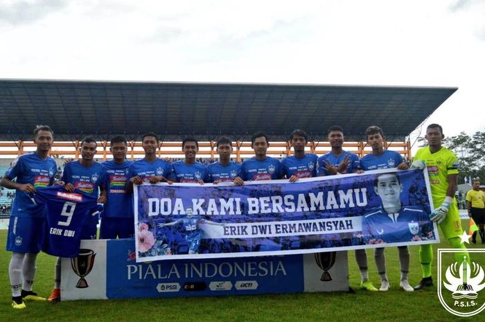 Skuat PSIS Semarang saat melawan Persibat Batang di ajang Piala Indonesia 2018, Selasa (5/2/2019).