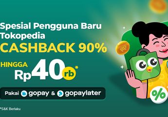 Promo Cashback Gopay, Belanja di Tokopedia Ada Potongan Rp40.000