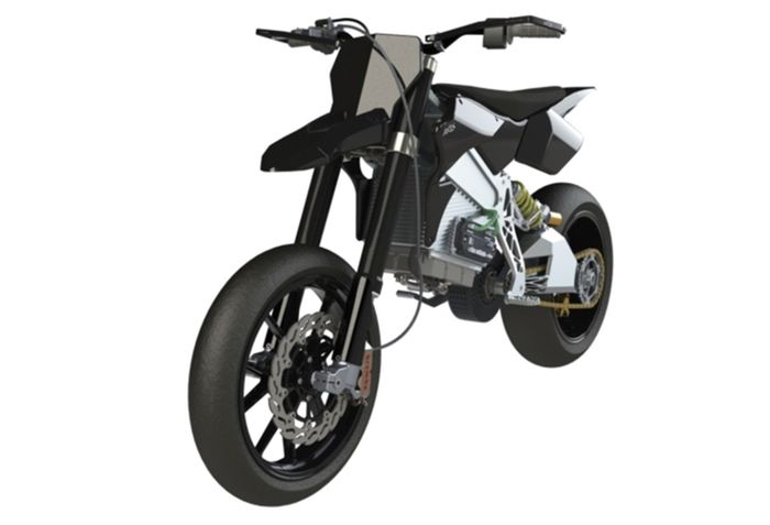 Desainnya mirip motor super moto