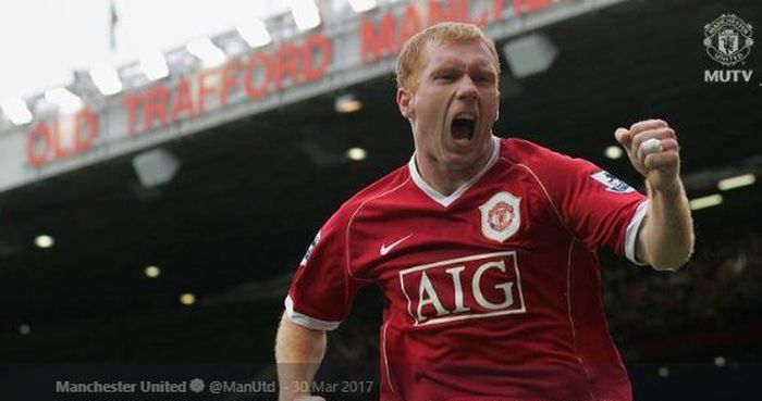 Gelandang legendaris Manchester United, Paul Scholes.