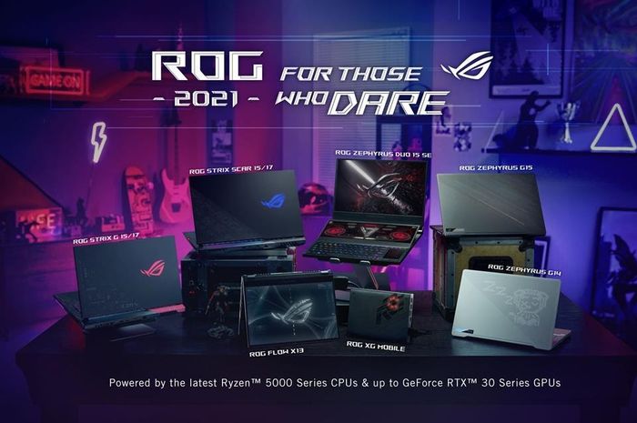 ASUS launches a line of ROG gaming laptops at CES 2021