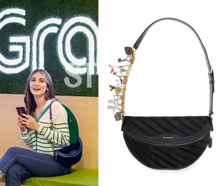 BALENCIAGA Souvenir Belt Bag With Charms.