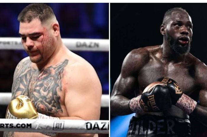 Andy Ruiz Jr. (kiri) punya tiga hal hebat nampun belum cukup untuk mengalahkan Deontay WIlder (kanan)