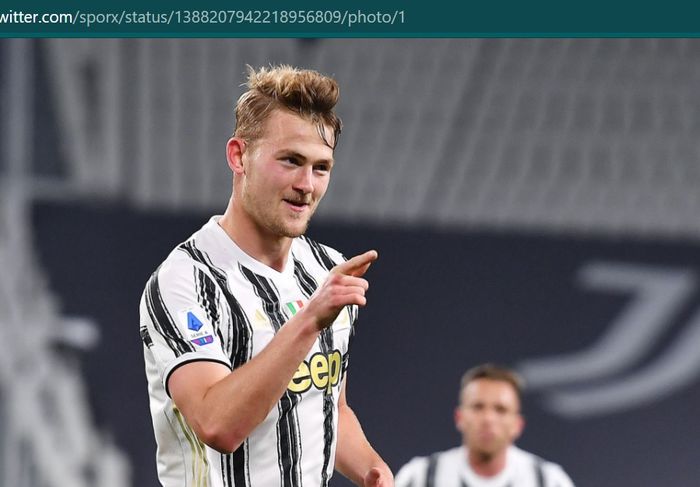 Bek tengah Juventus asal Belanda, Matthijs de Ligt.