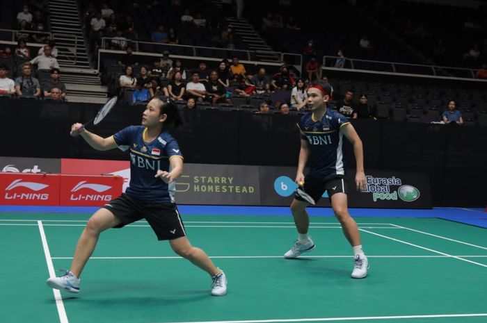 Ganda campuran Indonesia, Rinov Rivaldy/Pitha Haningtyas Mentari, menjadi salah satu tumpuan di Japan Open 2023