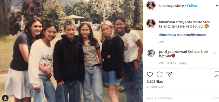 Potret lawas <a href='https://kupang.tribunnews.com/tag/luna-maya' title='Luna Maya'>Luna Maya</a> saat remaja