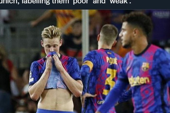 Gelandang Barcelona, Frenkie de Jong, menegaskan bahwa dirinya bukan Lionel Messi di tengah tekanan yang terus diterimanya saat ini. 