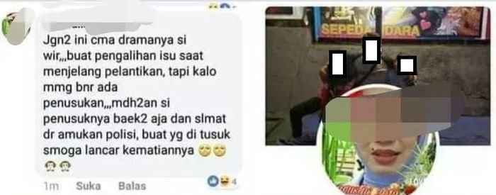 Komentar FS di Facebook