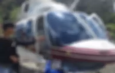 Helikopter yang ditembaki KKB