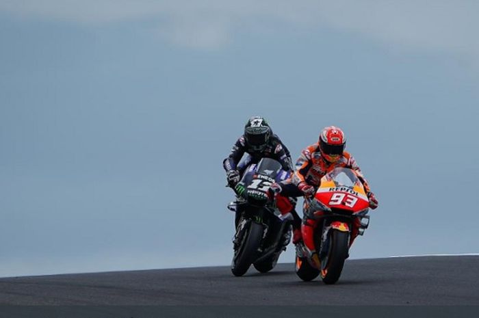 Duel ketat Marc Marquez melawan Maverick Vinales pada seri MotoGP Australia, Minggu (27/10/20190