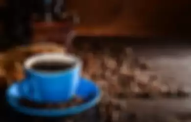 Ilustrasi kopi dan bijinya