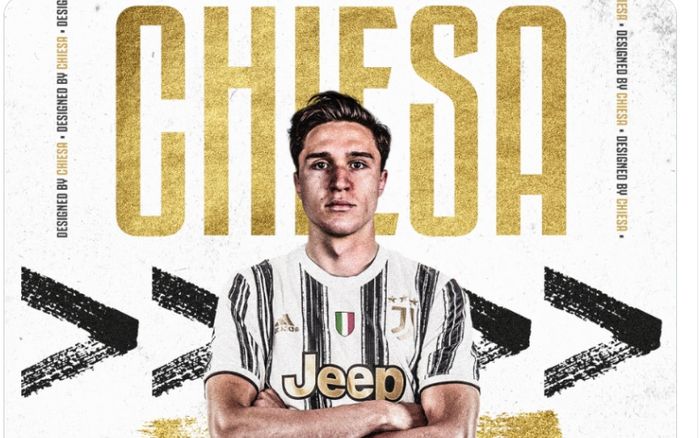 Federico Chiesa, resmi bergabung ke Juventus.