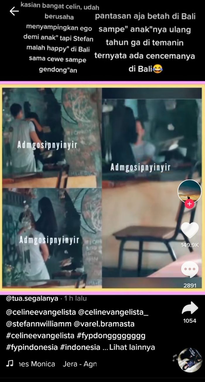 Video mesra Stefan William gendong wanita cantik di Bali