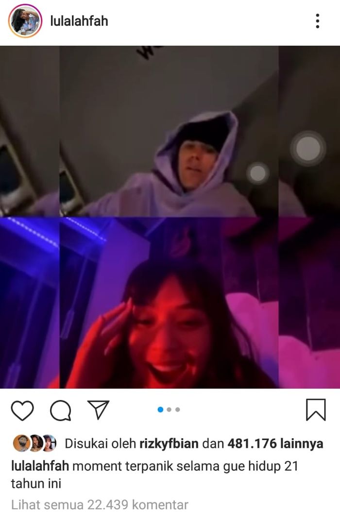 Momen Lula Lahfah berinteraksi dengan sang idola, Justin Bieber