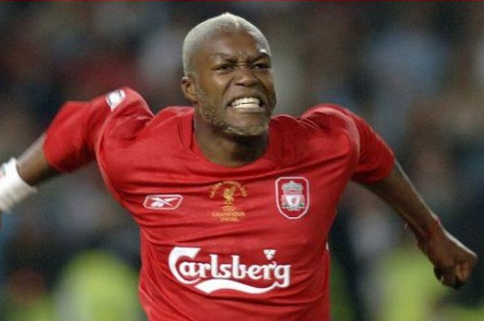 Djibril Cisse kala masih berseragam Liverpool