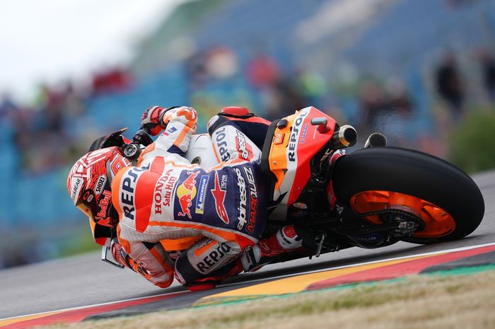 Pembalap asal Spanyol yang bakal turun bertarung pada MotoGP Jerman 2021, Marc Marquez.