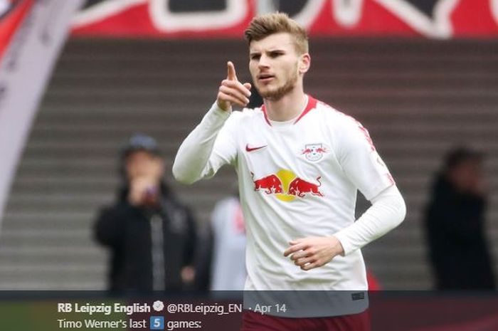 Penyerang RB Leipzig, Timo Werner, dikabarkan berpeluang membela Liverpool FC pada masa mendatang.