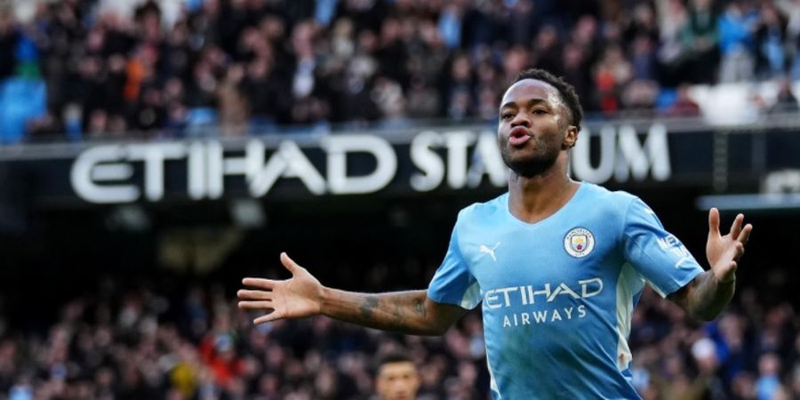 Raheem Sterling Bawa Man City Unggul 1-0 atas Everton di Babak I