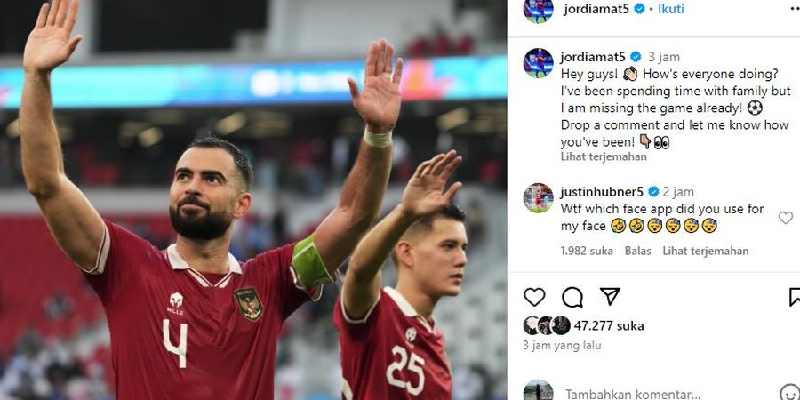 Jordi Amat Bilang Rindu Main Bareng Timnas Indonesia, Justin Hubner Justru Marah-marah, Kok Bisa?