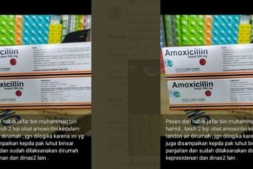 amoksilin alias amoxicillin sembuhkan pasien Covid-19 dalam hitungan jam adalah fake.