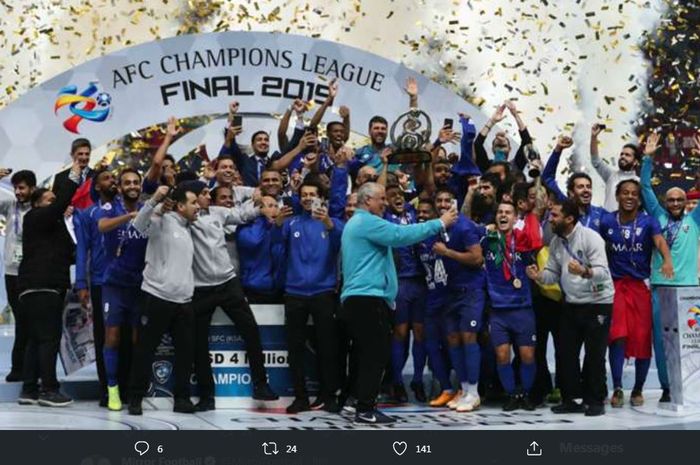 Al Hilal menjuarai Liga Champions Asia 2019.