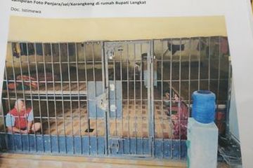 Penjara yang diduga digunakan Bupati Langkat untuk sekap manusia yang diperbudak.