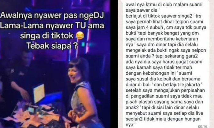 Dinar Candy diduga menjadi pelakor yang dibongkar langsung oleh istri sah