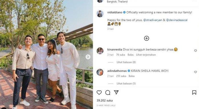 Adik Vidi Aldiano menikah di Thailand