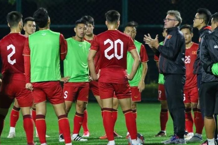 Skuad Timnas Vietnam asuhan Philippe Troussier di Piala Asia 2023.