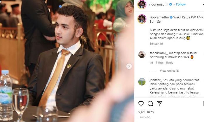 Rio Ramadhan mantan pacar Kekeyi kini duduki jabatan mentereng ini di Sulawesi Selatan