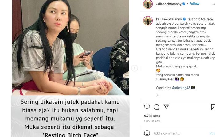 Struktur wajah Kalina Ocktaranny plek ketiplek dengan Kate Middleton