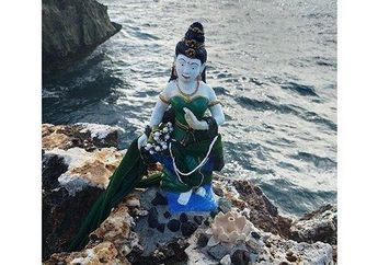 Patung Mirip Nyi Roro Kidul yang Dipasangnya di Pantai Bikin Heboh, Warga Denpasar Ini Ngaku Dapat Bisikan