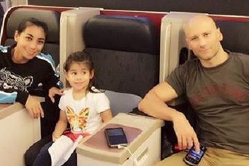 Siti KDI bersama suami dan Elif