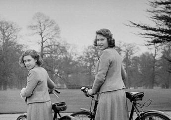 Intip Foto Ratu Elizabeth II dan 7 Anggota Keluarga Kerajaan Inggris Saat Bersepeda