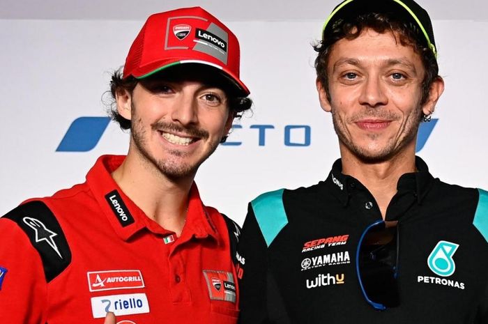 Selalu ada di lintasan sejak awal kariernya di Grand Prix, Francesco  Bagnaia sulit membiasakan diri tanpa Valentino Rossi