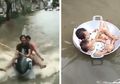 Pantas Banjir Disebut Sudah Enggak Ada Harga Dirinya, Video-video Ini Buktikan Sebagian Masyarakat Indonesia Malah 'Menikmati' Banjir