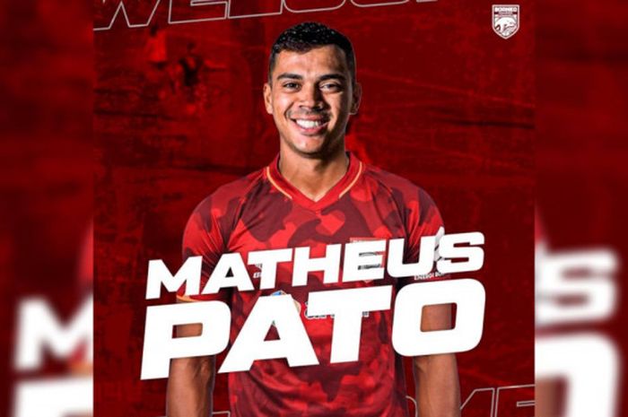 Striker anyar Borneo FC, Matheus Pato.