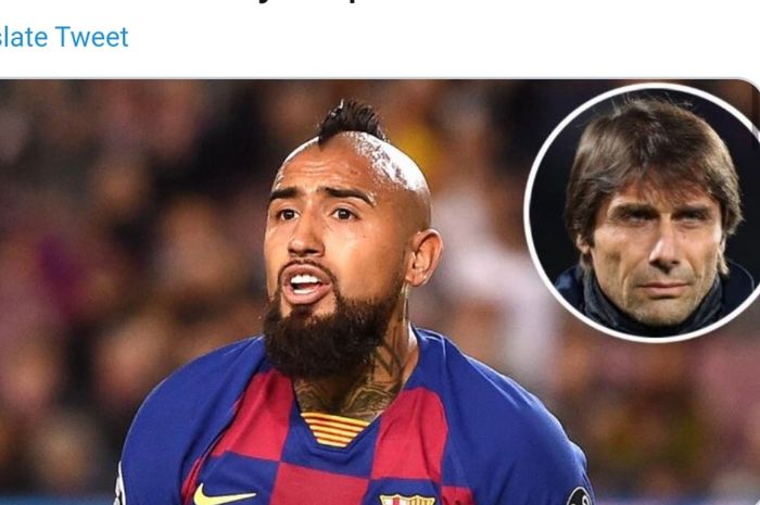 Gelandang Barcelona, Arturo Vidal, pernah bekerja sama dengan pelatih Inter Milan, Antonio Conte, saat keduanya membela Juventus pada kurun waktu 2011-2014.