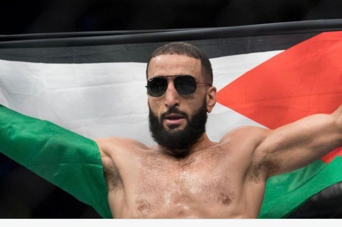 Jagoan kelas welter UFC yang vokal dalam mendukung Palestina, Belal Muhammad.